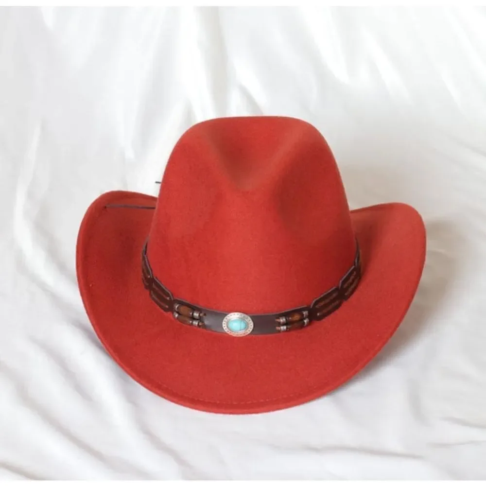 Red Men Jazz Fedora Hat